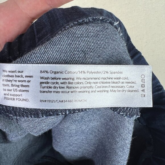 Eileen Fisher Pull On Jeggings Curvy - Blue Size Medium - Picture 7 of 8